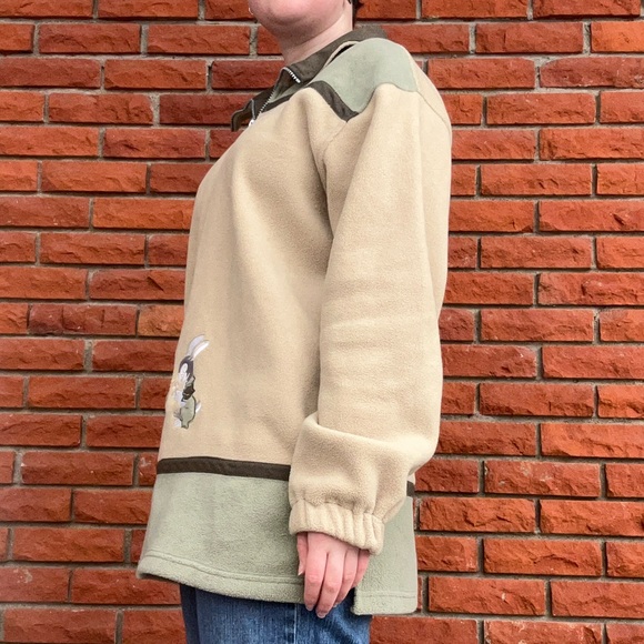 Cottagecore fleece embroidered pullover - Picture 3 of 5